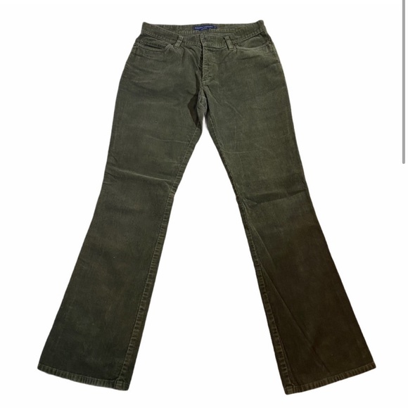 Ralph Lauren Olive Green Bootcut Corduroy Pants Sz 6 - Picture 2 of 5